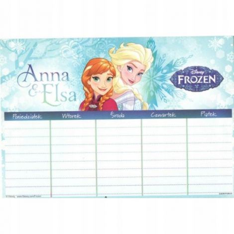 Plan Lekcji Derform A5 Frozen - 2